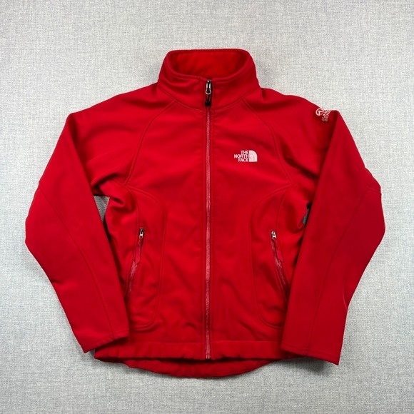 The North Face Summit Series Apex Softshell Full Zip Jacket Women Small Red Tech